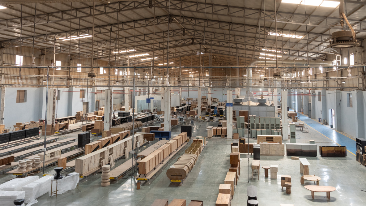 Precision handling - production floor wide view